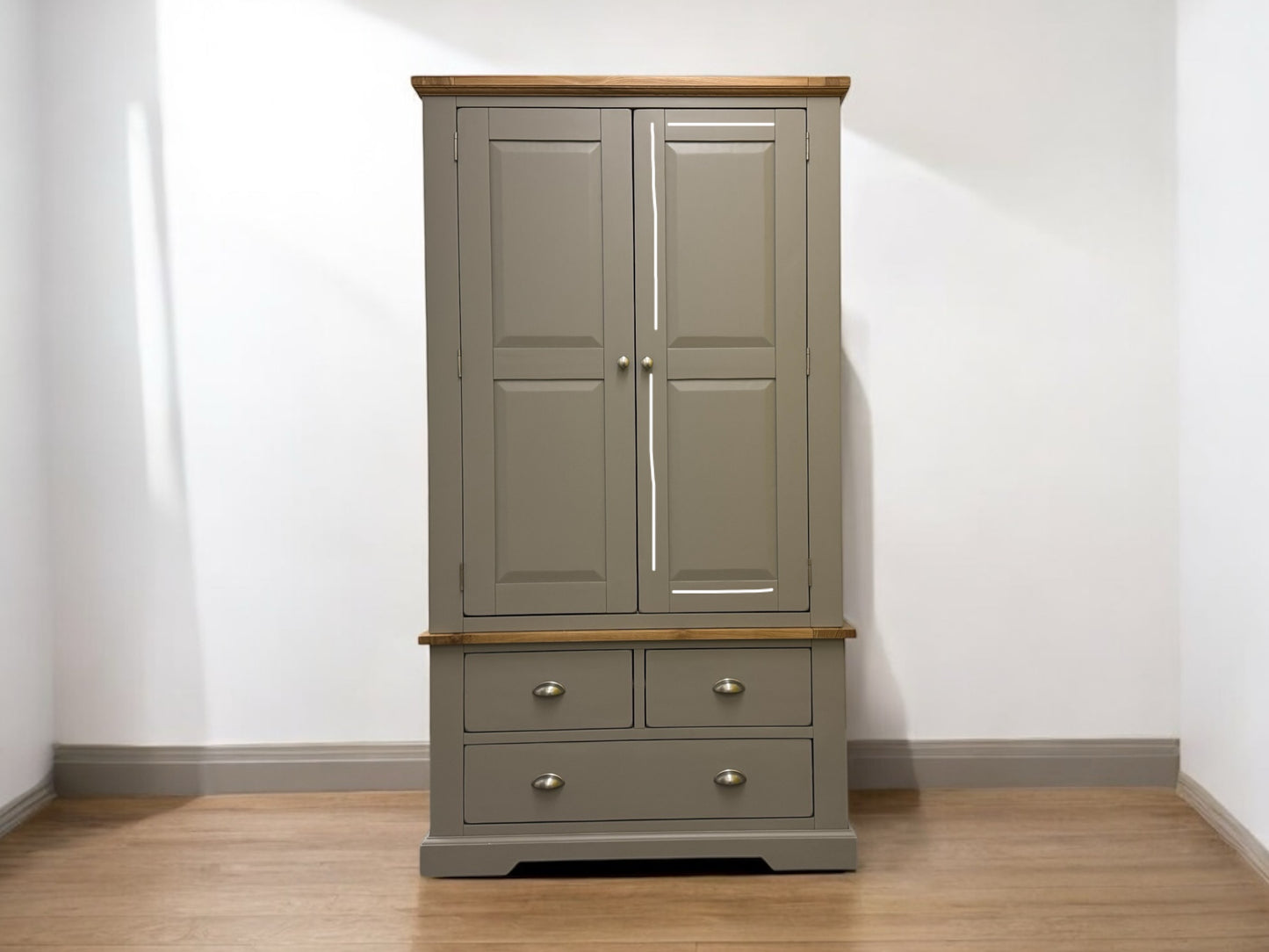 Large painted chest of drawers for bedroom organization