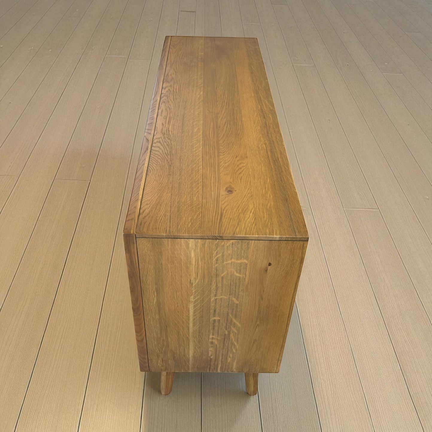 Brushed & Glazed Solid Oak 7 Drawer Chest Parquet Range From Oak Furnitureland RRP £699