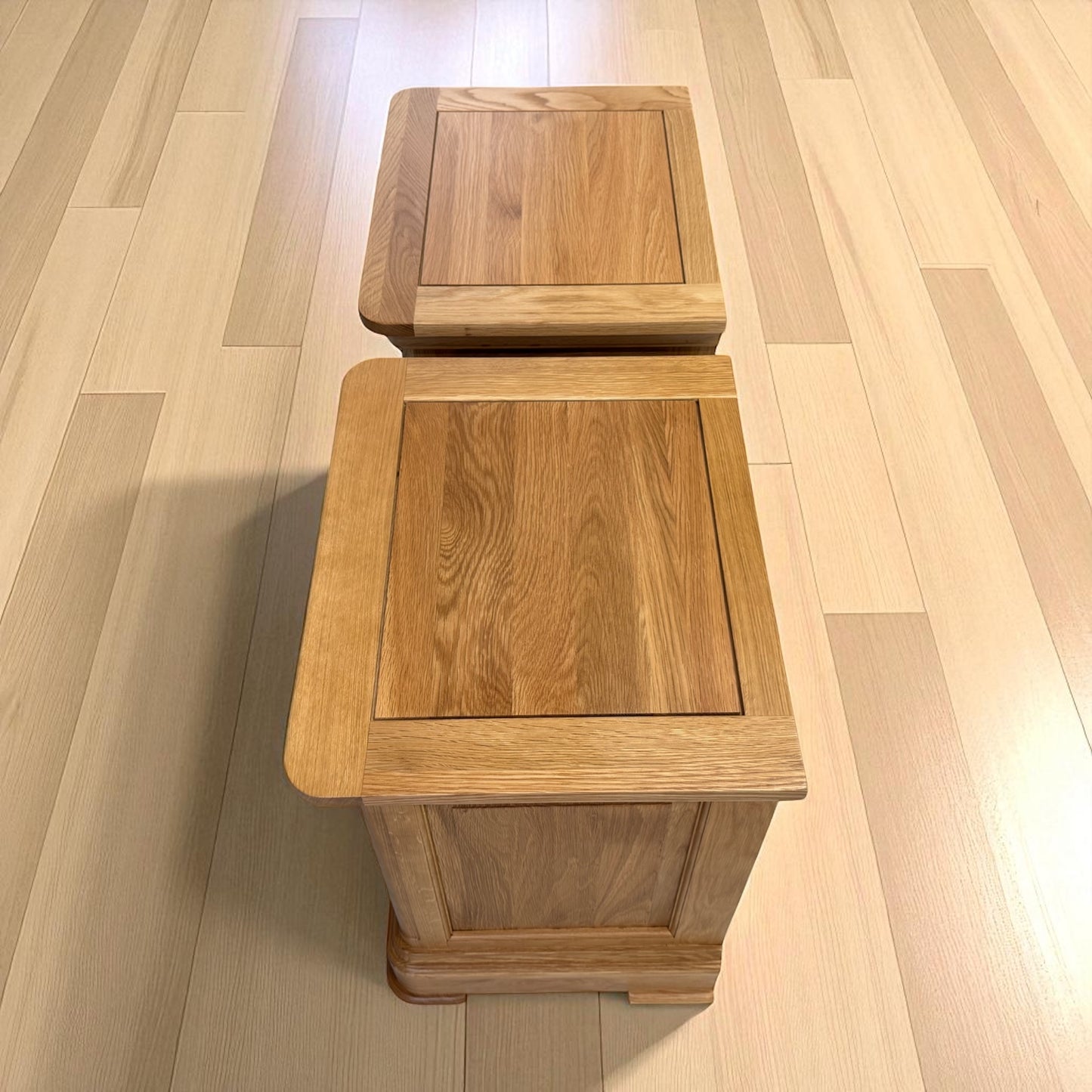 Natural Solid Oak 2 Drawer Bedside Tables Canterbury Range From Oak Furnitureland