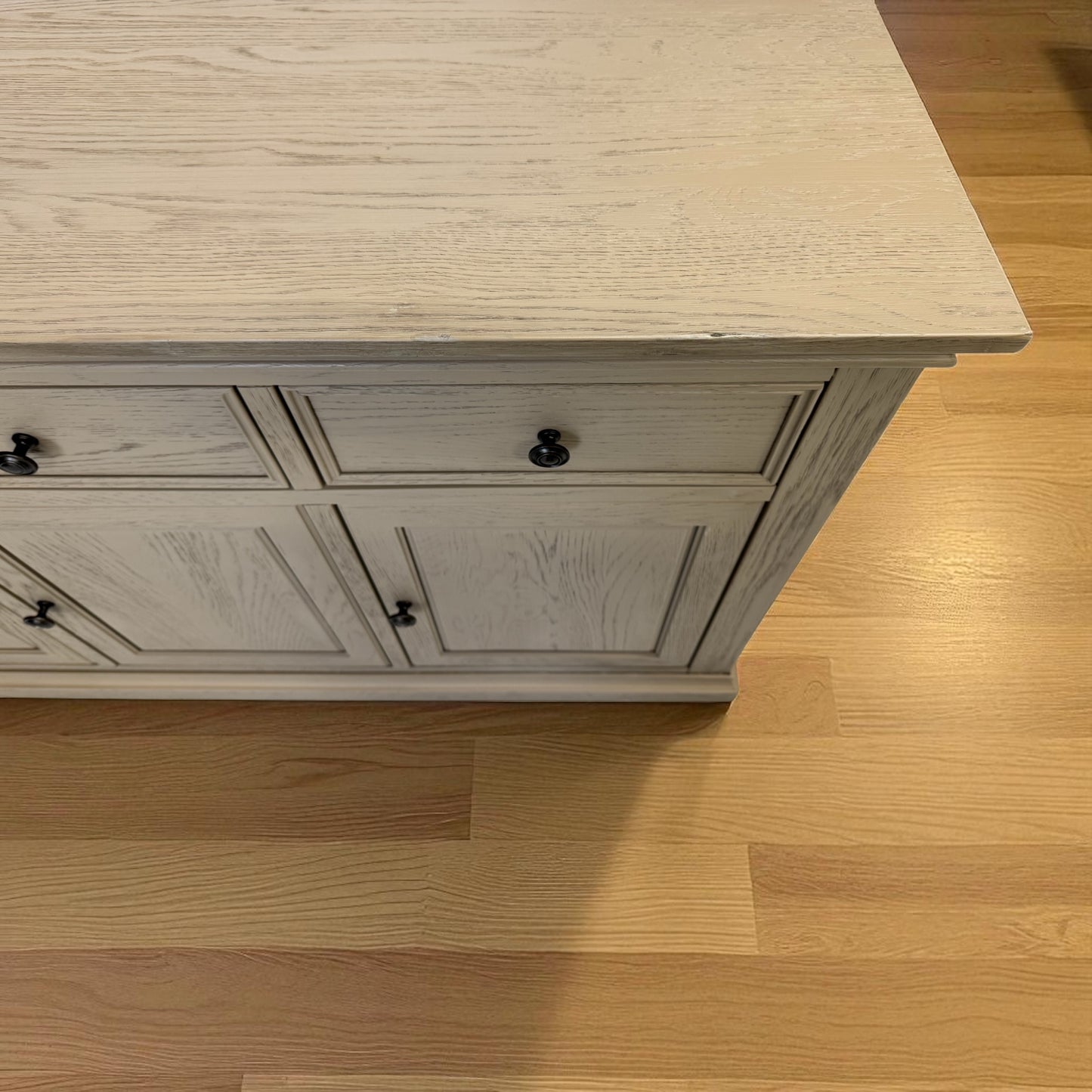 Solid Weathered Oak Large Sideboard Burleigh Range From Oak Furnitureland RRP £749