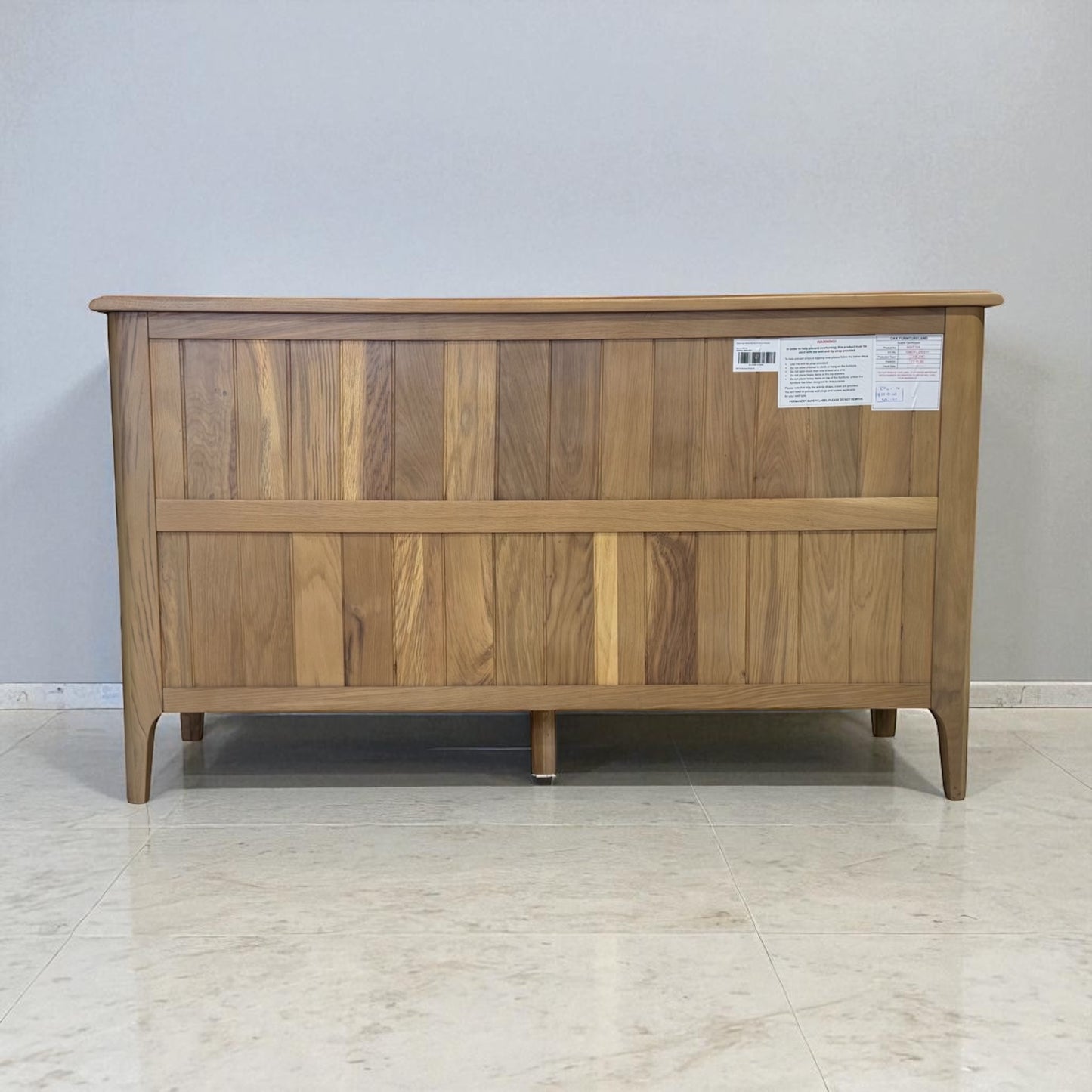 Light Natural Solid Oak 7 Drawer Chest, Newton Range From Oak Furnitureland RRP £679