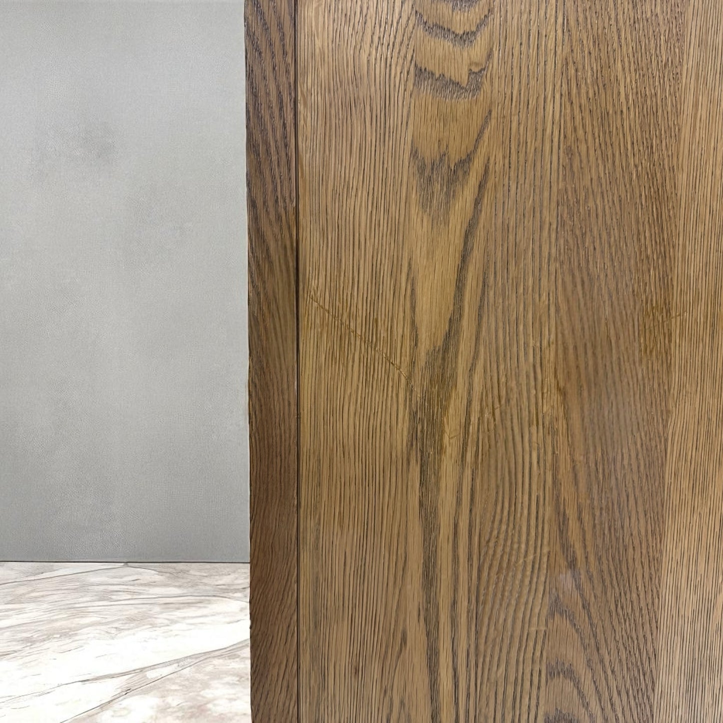 Brushed & Glazed Solid Oak Double Wardrobe, Parquet Range From Oak Furnitureland RRP £999