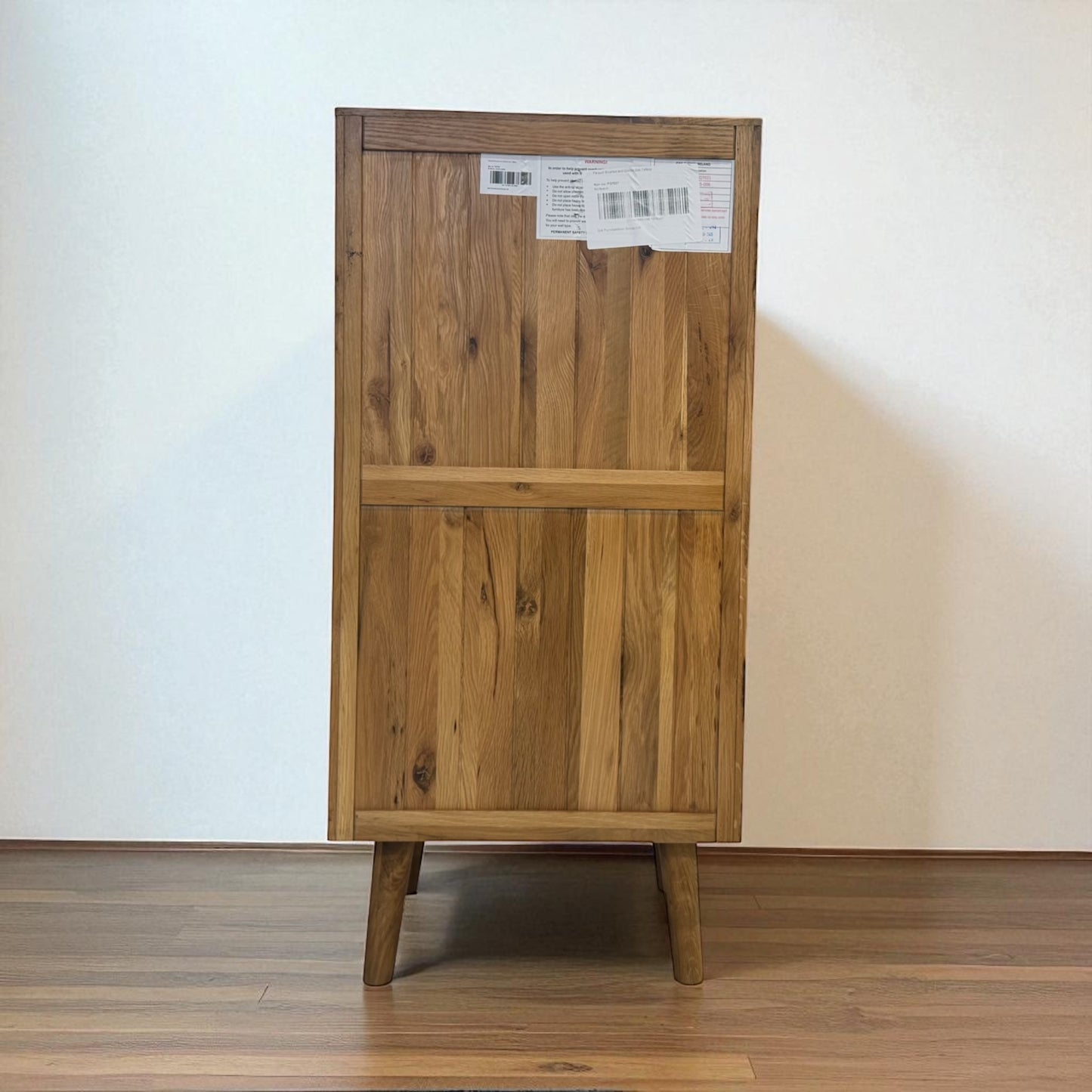 Brushed & Glazed Solid Oak Tallboy Parquet Range From Oak Furnitureland £549