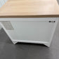 Cotswold Company Oak & Warm White Painted 3 Drawer Jumbo Bedside Table RRP £299