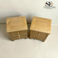 Set of 2 Whitewashed Oak 3 Drawer Bedside Tables from the Inglesham Range, RRP £398