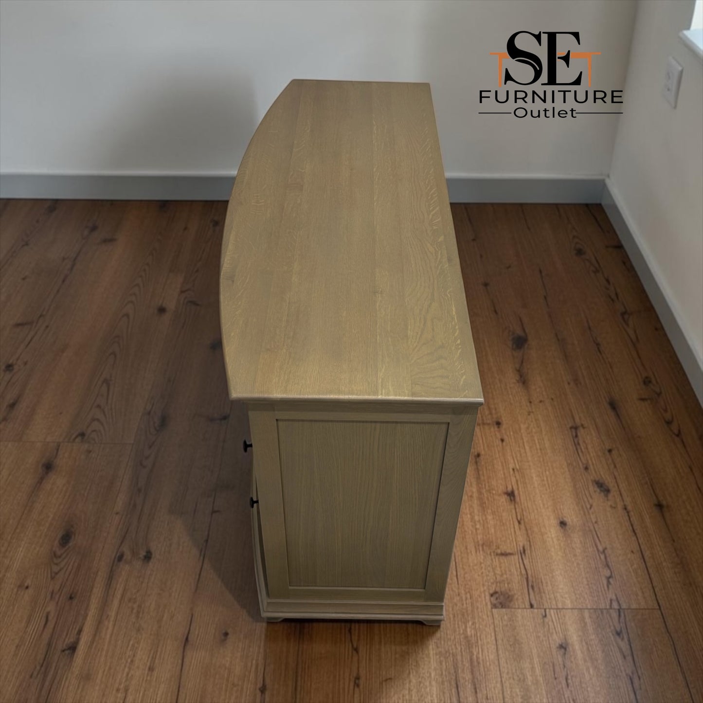 Smoked Oak Low & Wide 6 Drawer Chest, Winchcombe Range RRP £1199