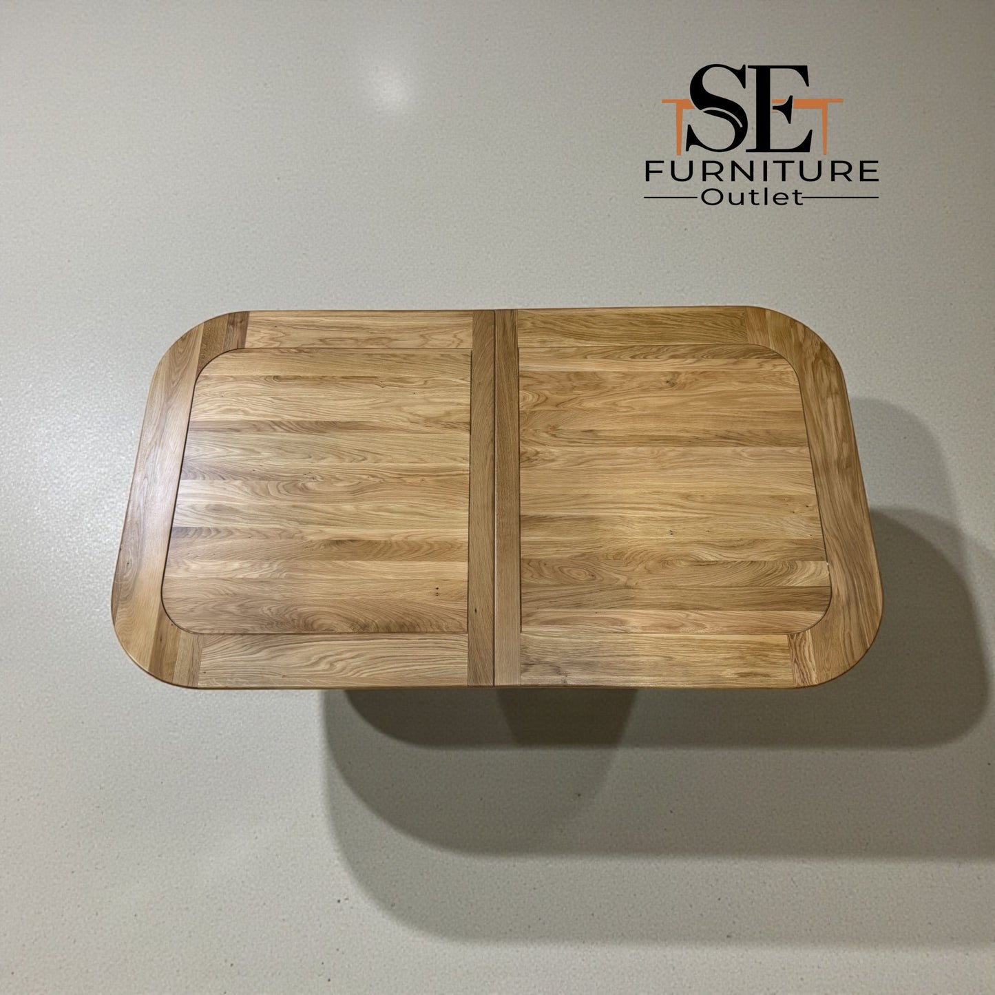 Natural Solid Oak Extending Dining Table, 10 to 12 Seater Hercules Range From Oak Furnitureland RRP £1099