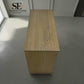 Smoked Solid Oak & Oak Veneer 3 Drawer Chest of Drawers, Bibury Smoked Oak Range, RRP £699