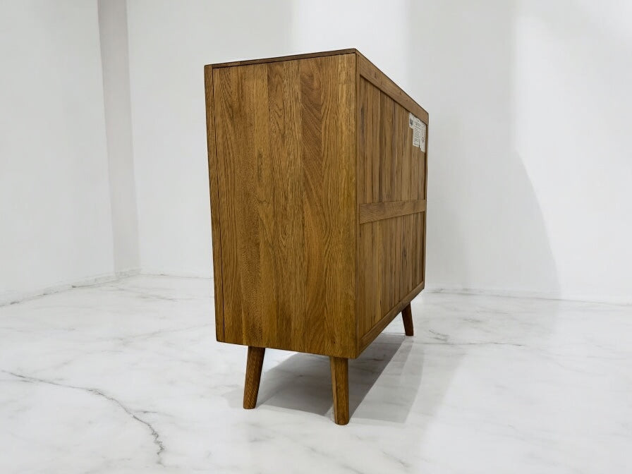 Brushed & Glazed Solid Oak Chest of Drawers Parquet Range