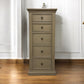 Oak Furnitureland Weathered Oak 5 Drawer Tallboy Burleigh Range RRP £569