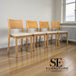 Set of 4 Natural Oak Dining Chairs, Ellison Range from Oak Furnitureland, RRP £200 Each.