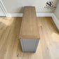 White Wax Finished Oak Top & Solid Wood Frames 10 Drawer Chest, Chester Dove Grey Range RRP £1099