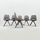 Set of 6 Dark Grey Suede Look Swivel Dining Chairs, From Oak Furnitureland RRP £260 Each