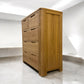 Natural Solid Oak 5 Drawer Chest of Drawers, Romsey Range From Oak Furnitureland