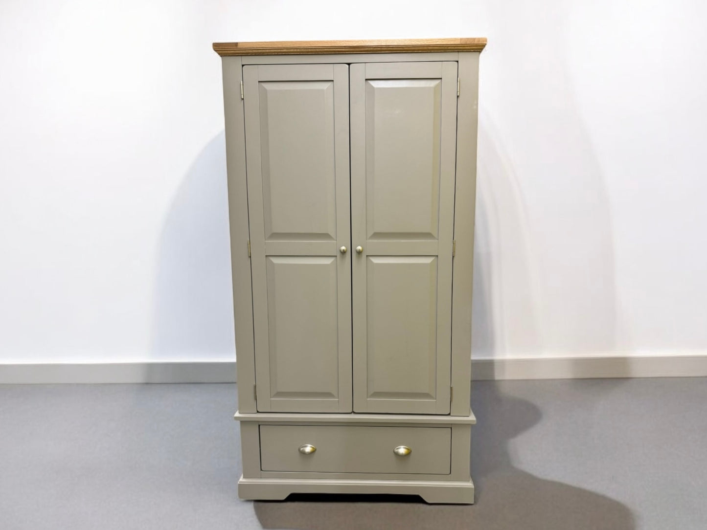 Oak Furnitureland Oak & Painted Double Wardrobe St Ives Range RRP £849