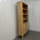 Oak Furnitureland Light Natural Solid Oak Tall Bookcase Newton Range RRP £649