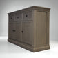 Solid Weathered Oak Large Sideboard Burleigh Range From Oak Furnitureland RRP £749