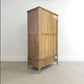 Light Natural Solid Oak Double Wardrobe with Full Sized Mirror, Newton Range From Oak Furnitureland RRP £999