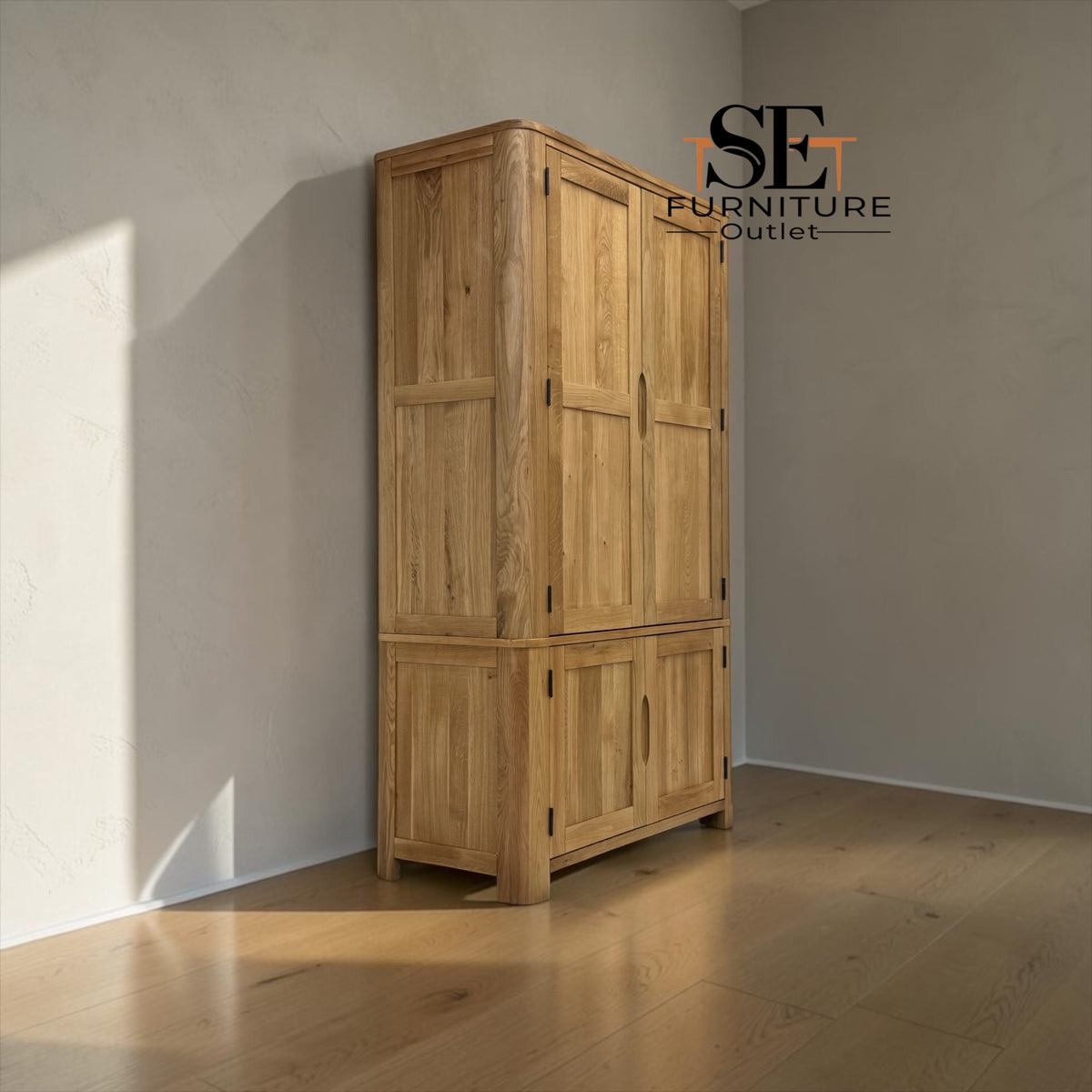 Natural Solid Oak Kitchen Larder Romsey Range From Oak Furnitureland RRP £1479