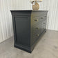 Solid Wood Frame & Dusky Black Painted 10 Drawer  Chest RRP £999