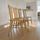 Set of 4 Solid Oak & Oak Veneer Spindleback Chairs, Elkstone Mellow Oak Range RRP £700
