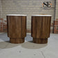 Solid Mango Wood & Marble Top Side Tables RRP £249 (Each)