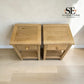 Set of 2 Whitewashed Finish Solid Oak & Oak Veneer 1 Drawer Bedside Tables, Inglesham Range RRP £398