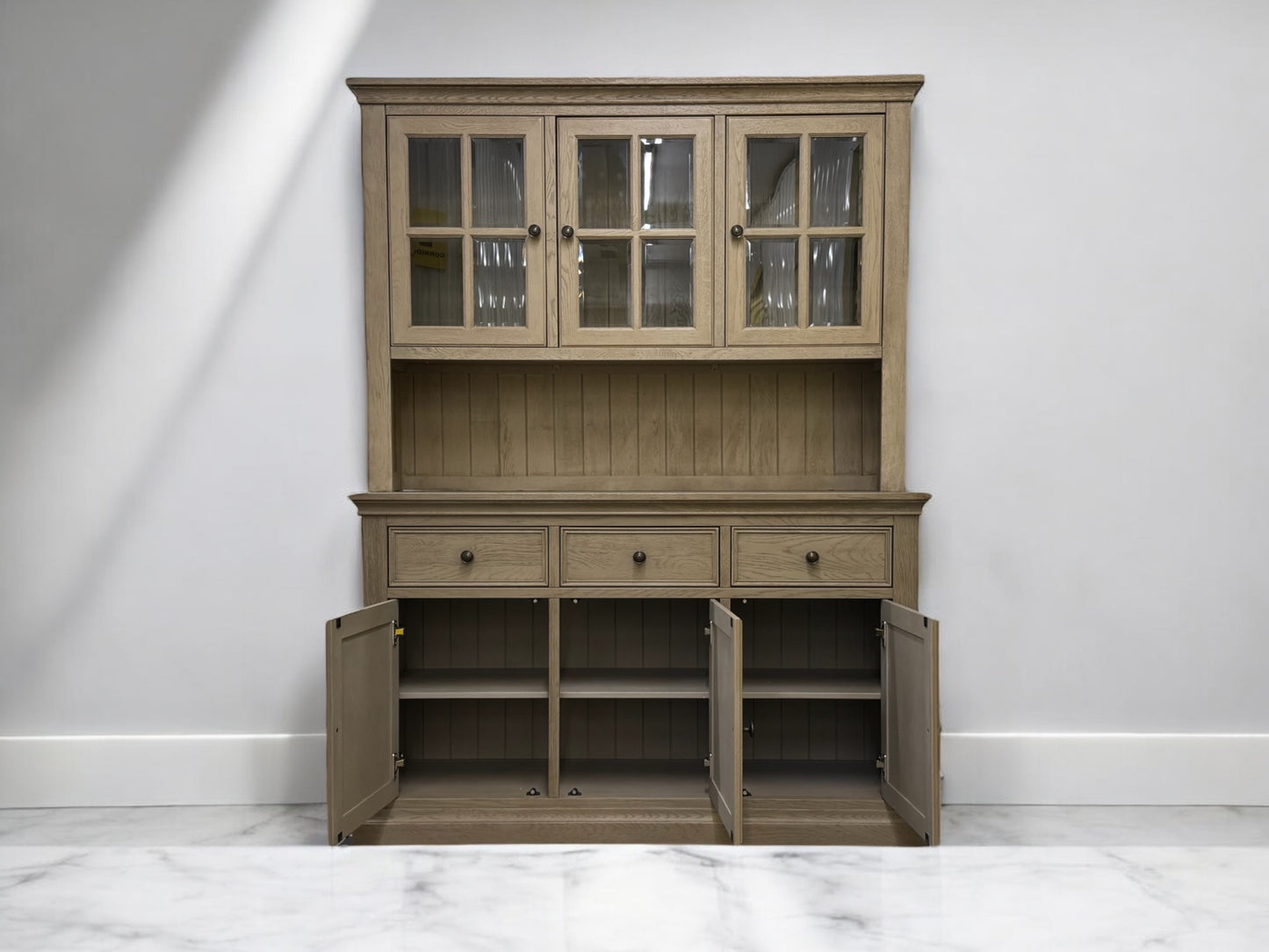 Weathered Oak Large Dresser Burleigh Range From Oak Furnitureland RRP £1399.99
