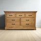 Natural Solid Oak 7 Drawer Chest, Canterbury Range From Oak Furnitureland RRP £669