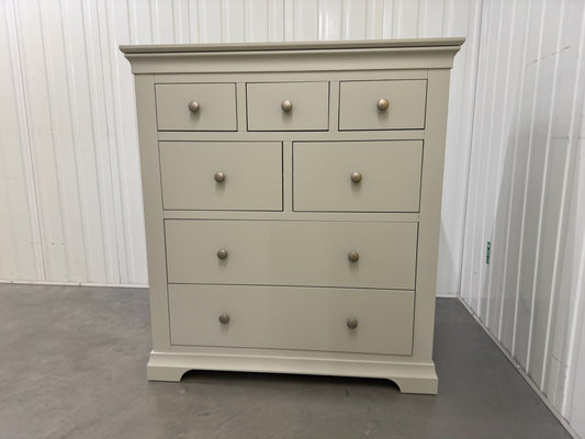 Cotswold Company Solid Wood & Grey Painted 7 Drawer Chest RRP £699