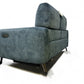 Oak Furnitureland Descent Blue Fabric 2 Seater Electric Recliner Sofa with Power Headrest Juliette Range RRP £1599