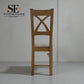 Set of 4 Natural Oak Dining Chairs, Cross Back Range From Oak Furnitureland RRP £200 Each