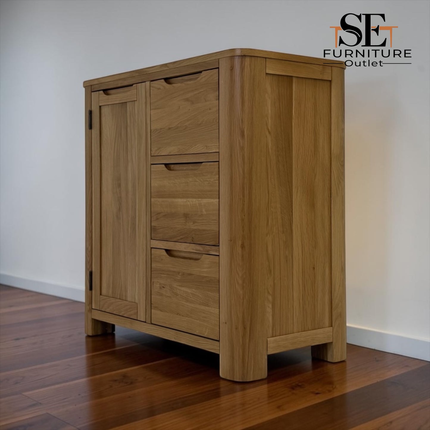 Natural Solid Oak Storage Cabinet Romsey Range, From Oak Furnitureland RRP £499