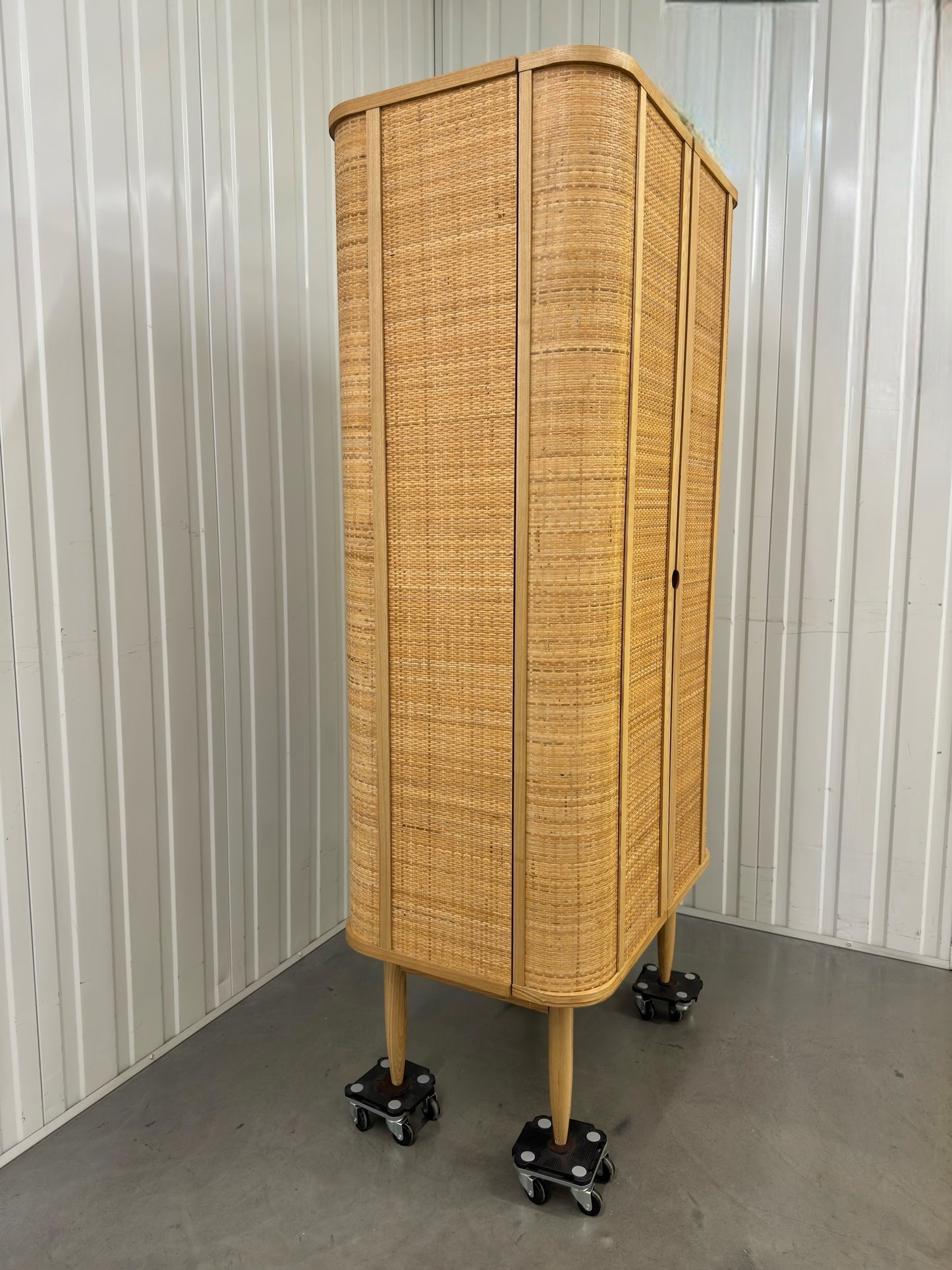 Made.com Solid Ash & Rattan Kitchen Larder RRP £899