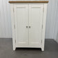 Cotswold Company Oak Top & Pure White Painted Large Shoe Cupboard RRP £525