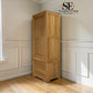 Natural Solid Oak Slim Kitchen Larder Bevel Range From Oak Furnitureland RRP £1049
