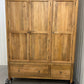 Oak Furnitureland Solid Mango Wood Triple Wardrobe Lyla Range RRP £1449