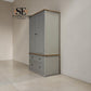 Natural Solid Oak & Painted Double Larder, Henley Range From Oak Furnitureland RRP £1679