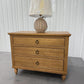 Solid Mellow Oak Large 3 Drawer Bedside Table