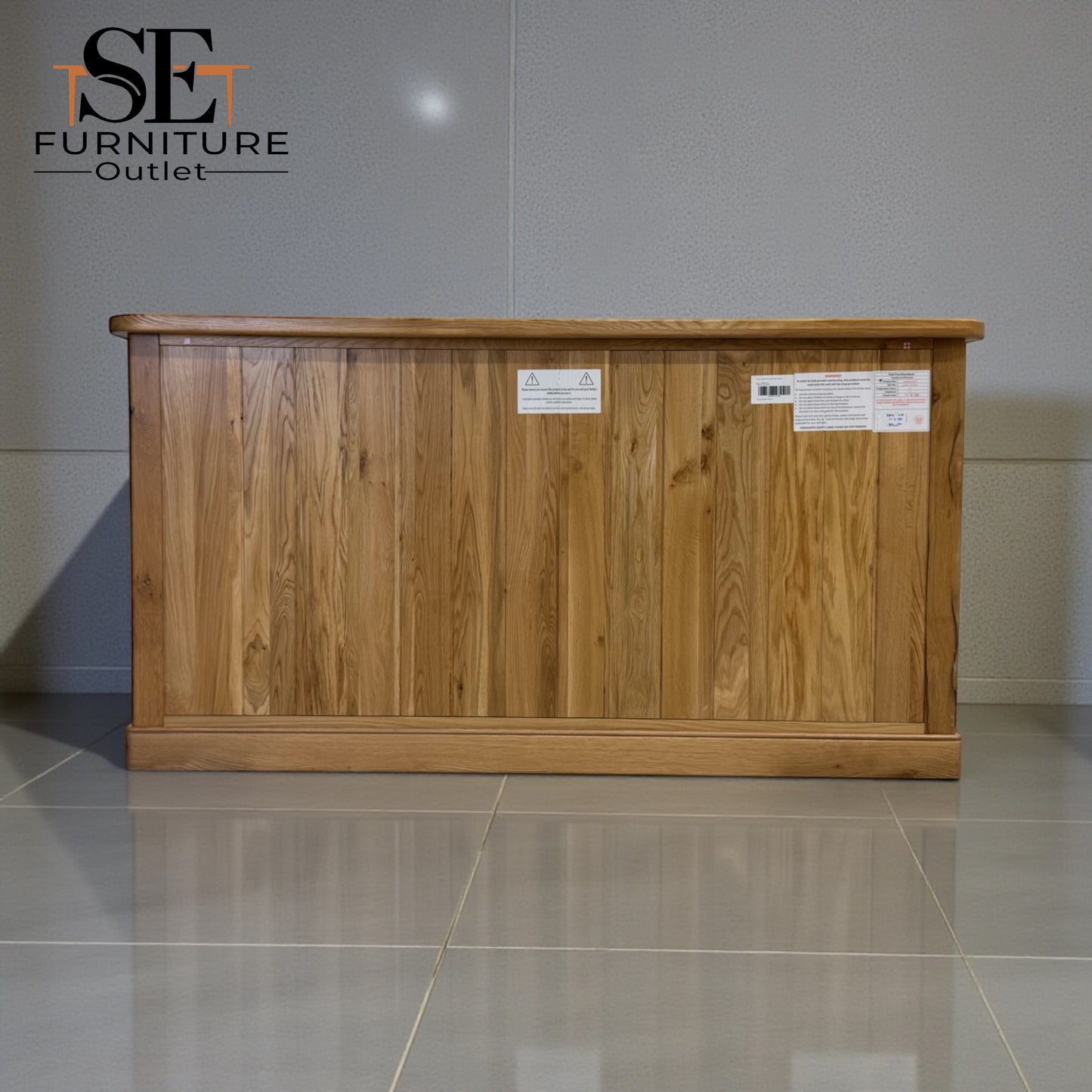 Natural Solid Oak 7 Drawer Chest, Brennan Range From Oak Furnitureland RRP £899