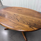 Ercol Solid Elm Oval Golden Dawn Coffee Table On Quatrefoil Base Model No 1121