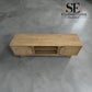 Solid Acacia Wood Extra Large TV Unit Okkio Range from Oak Furnitureland RRP £629