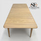 Light Natural Solid Oak Extending Dining Table, 6 to 8 Seater Newton Range From Oak Furnitureland RRP £869