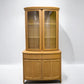 Nathan Furniture Shades Oak Curved 2 Door Display Unit With Light. RRP £2300