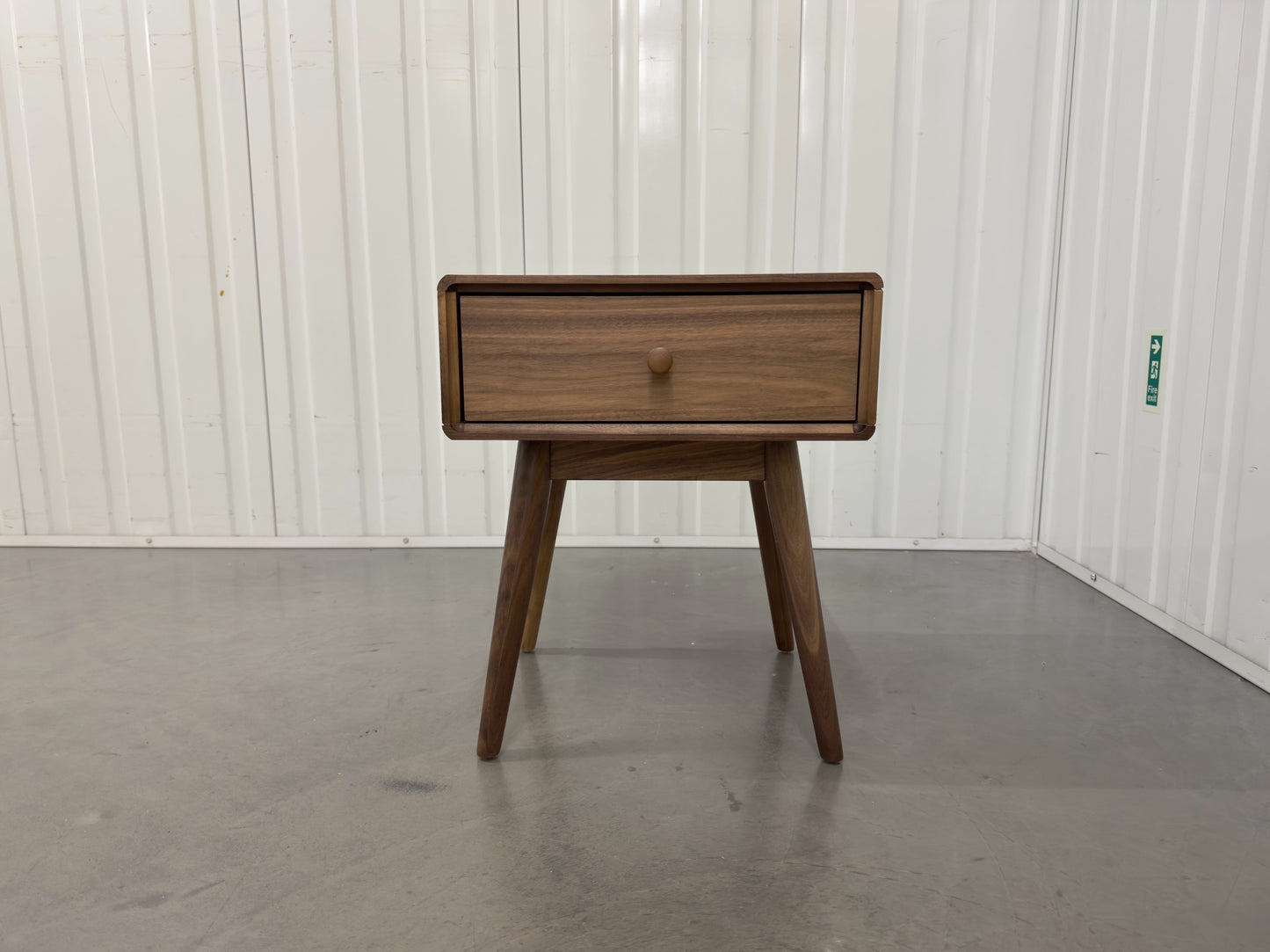 La Redoute Walnut Bedside Table with Drawer