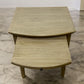 Cotswold Company Solid Smoked Oak 2 Drawer Bow Fronted Bedside Table With Pull-out Tray RRP £299