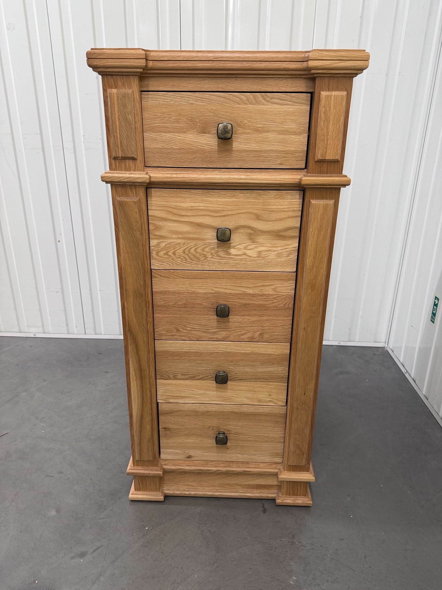 Solid Oak Tallboy w/Dovetail Drawers On Traditional Wooden Runners RRP £579