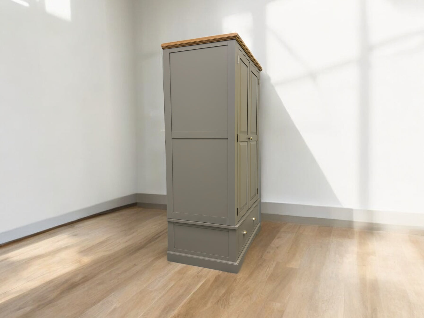 Oak Furnitureland Oak & Painted Double Wardrobe St Ives Range RRP £849