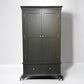 Solid Wood Frame & Dusky Black Painted Double Wardrobe RRP £749