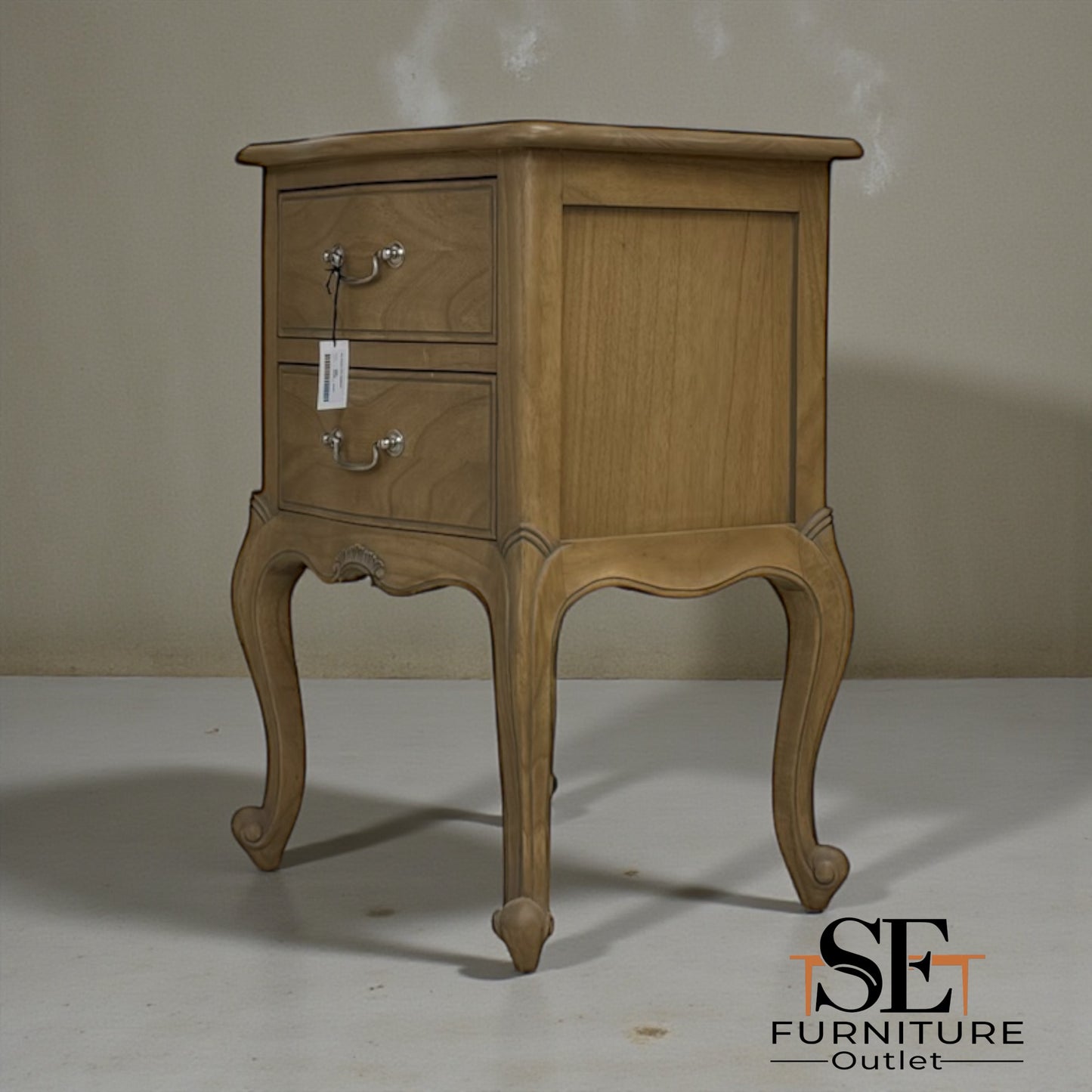 Gallery Direct Chic Weathered 2 Drawer Bedside Table RRP £299